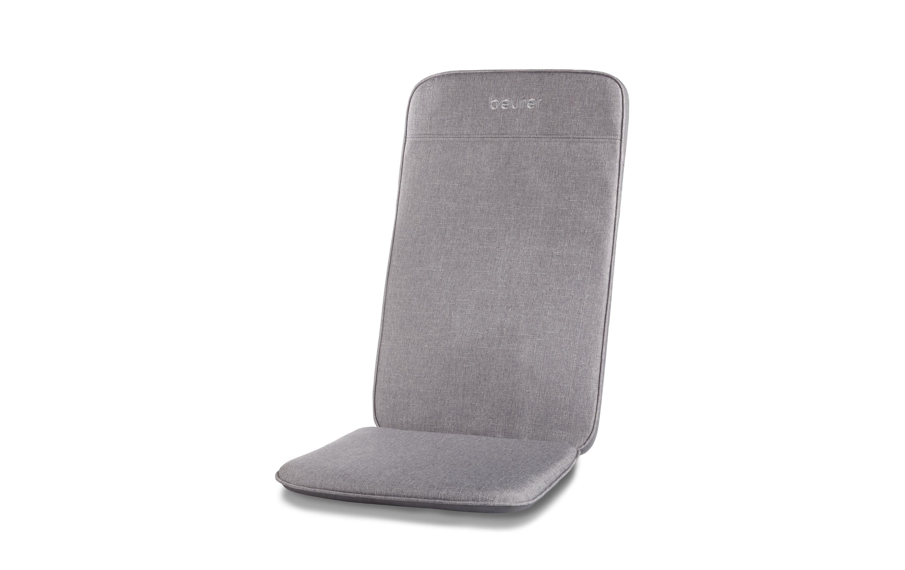Beurer Massagesitzauflage – Grau, 2600 g, Shiatsu, 2 Stufen, für Rücken