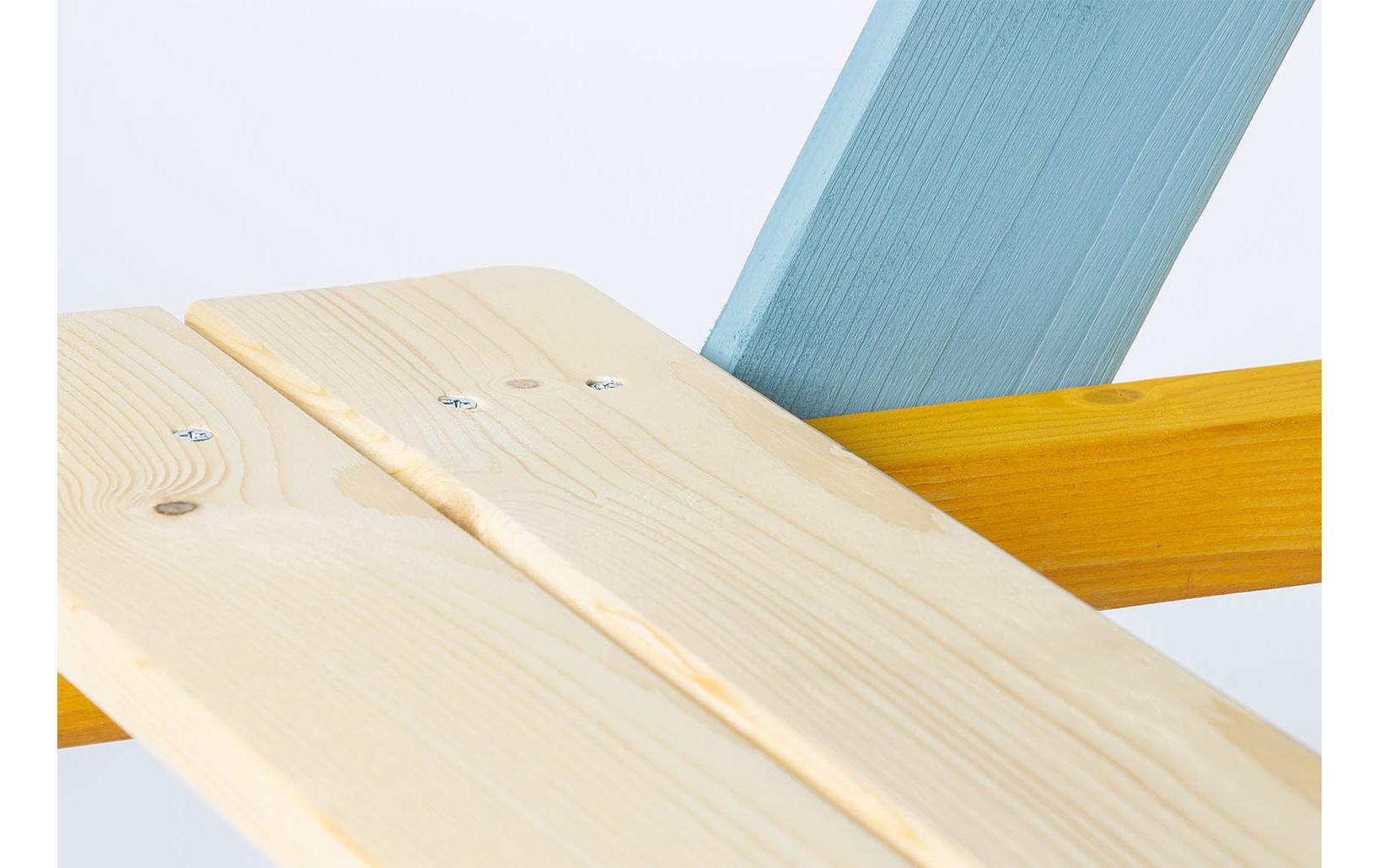 Pinolino Kinderträume 2-teiliges Bistro-Set mit 2 Stühlen – blau – Holz