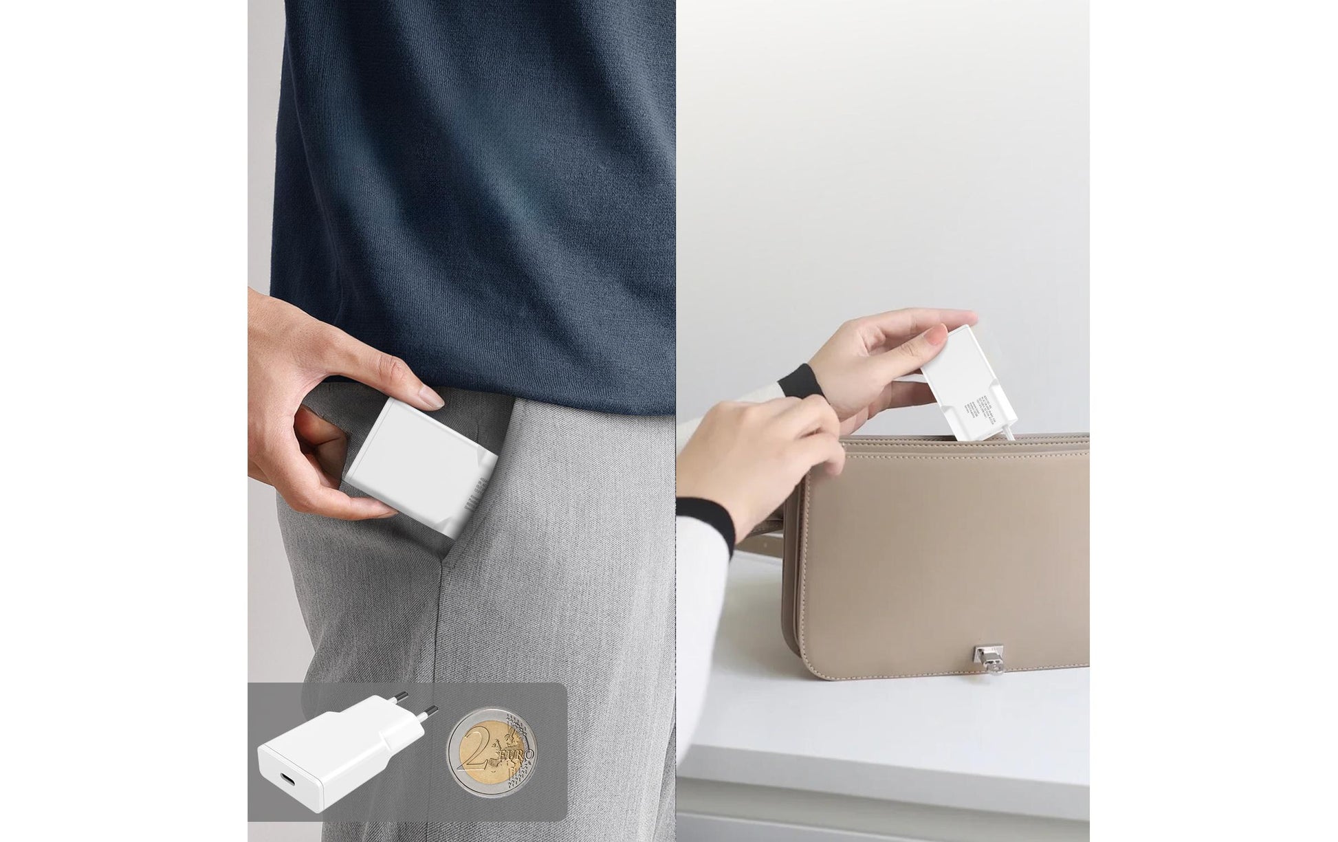 4smarts PDPlug Slim USB-Ladegerät 20 W – USB-C×1 – PD, QC 3.0, GaN – Weiss