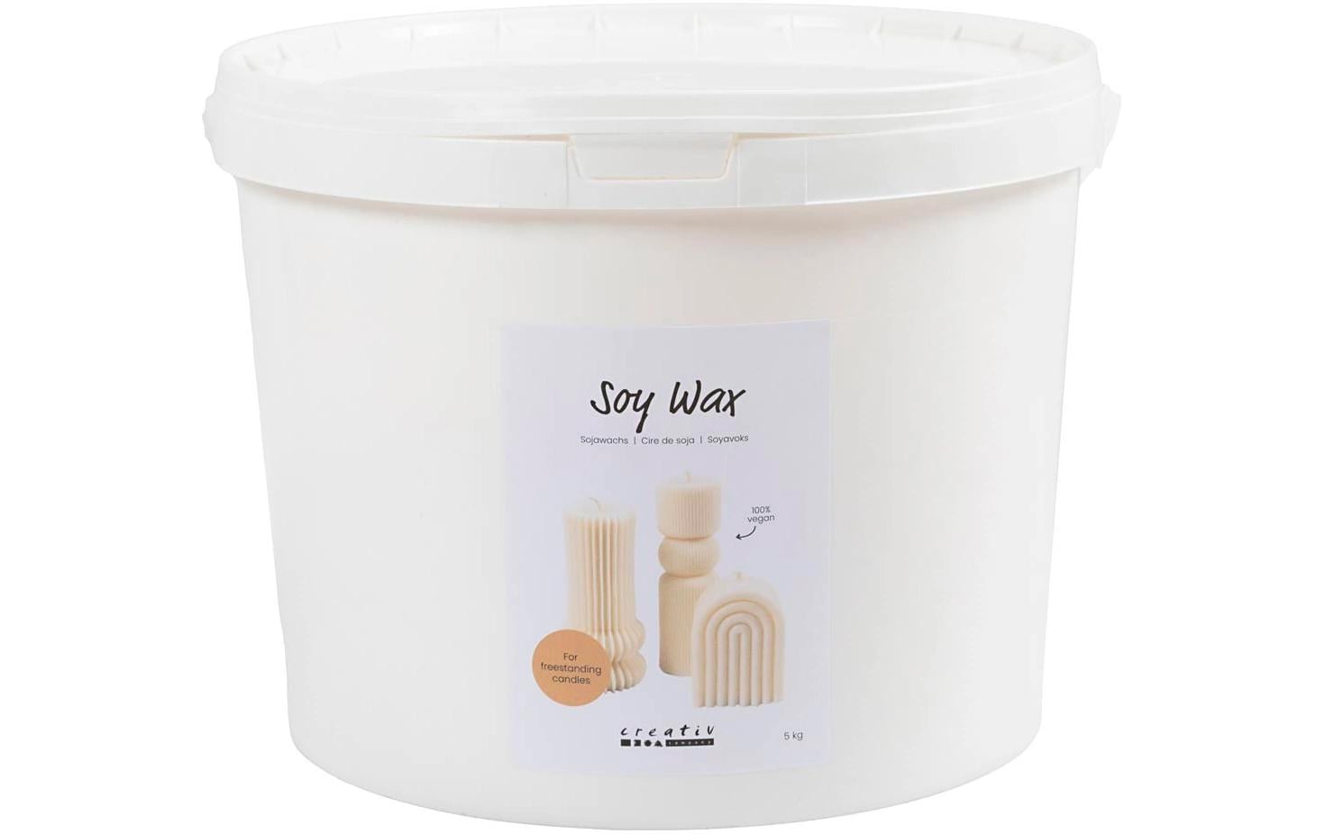 Creativ Company Wachs, Sojawachs, Creme, 5 kg, 1 Stk.