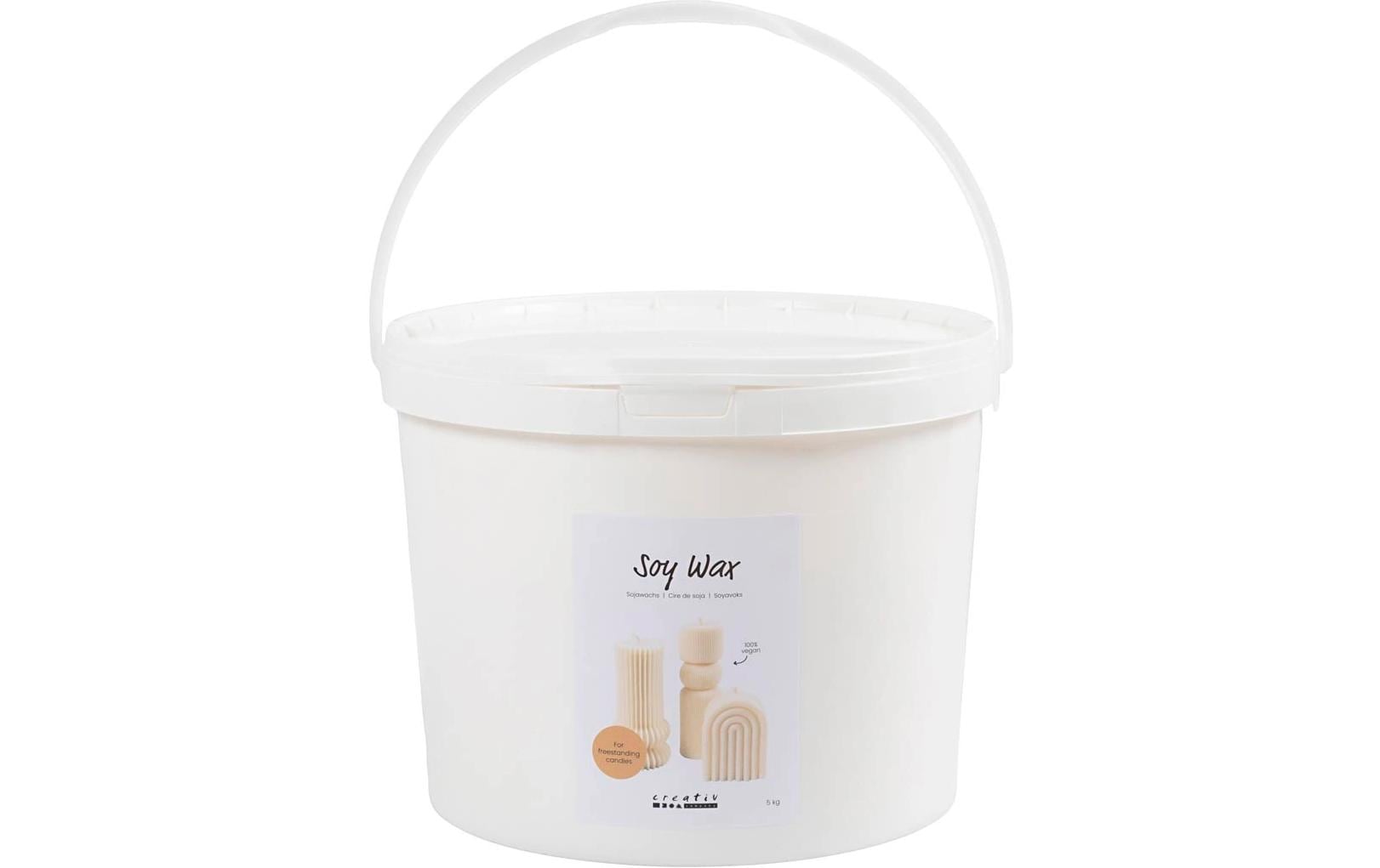 Creativ Company Wachs, Sojawachs, Creme, 5 kg, 1 Stk.