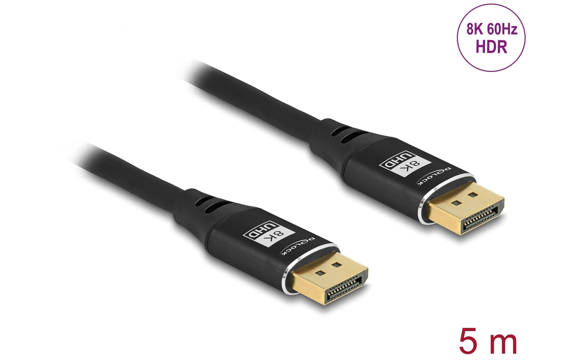 DeLOCK DisplayPort Kabel DP 1.4 8K 60 Hz – 5 m