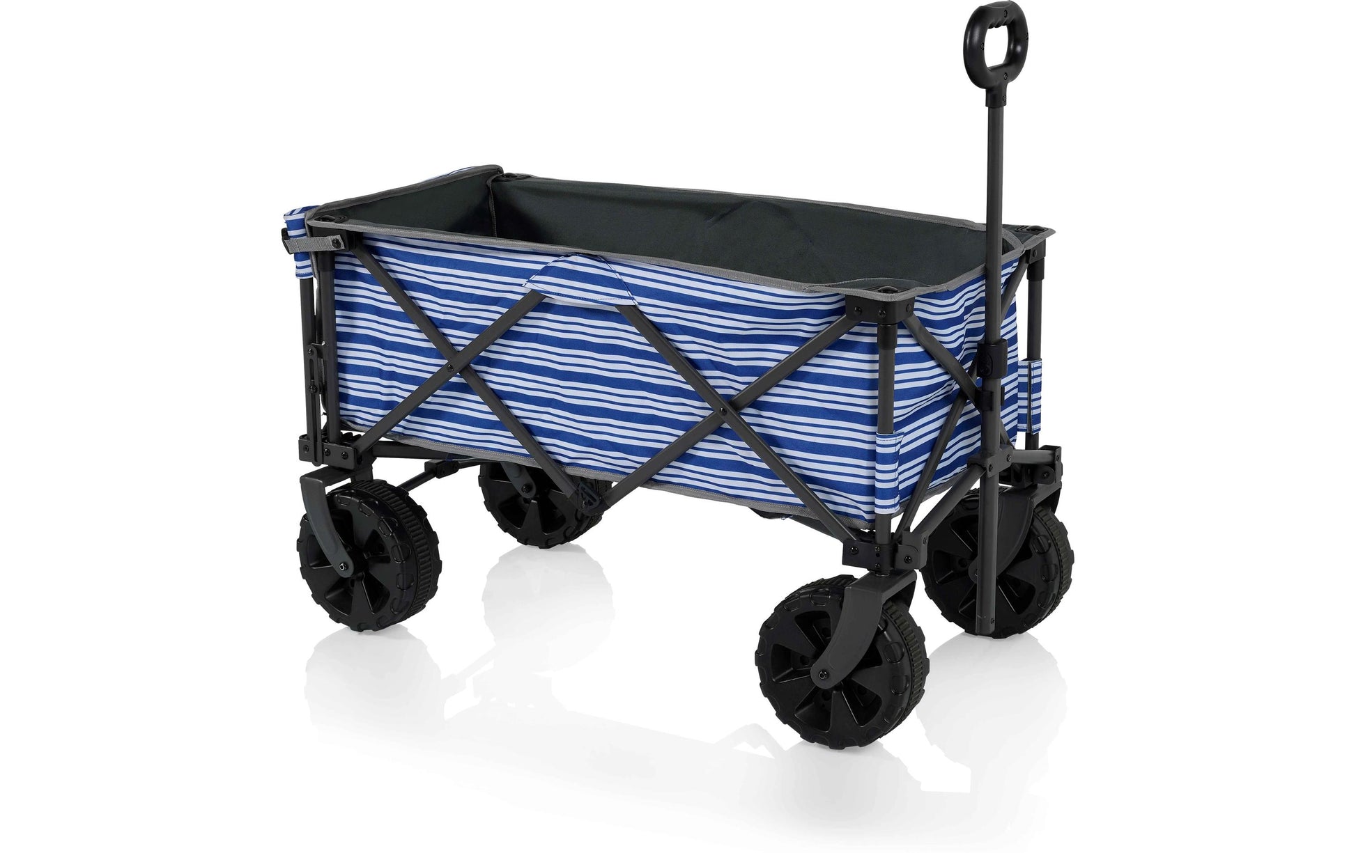 CamPart Travel Faltbarer Trolley Saint-Michel – faltbar, Tragkraft 70 kg – 103 l, 94×49×91 cm – schwarz/blau