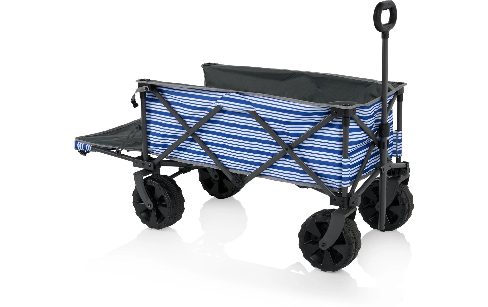 CamPart Travel Faltbarer Trolley Saint-Michel – faltbar, Tragkraft 70 kg – 103 l, 94×49×91 cm – schwarz/blau