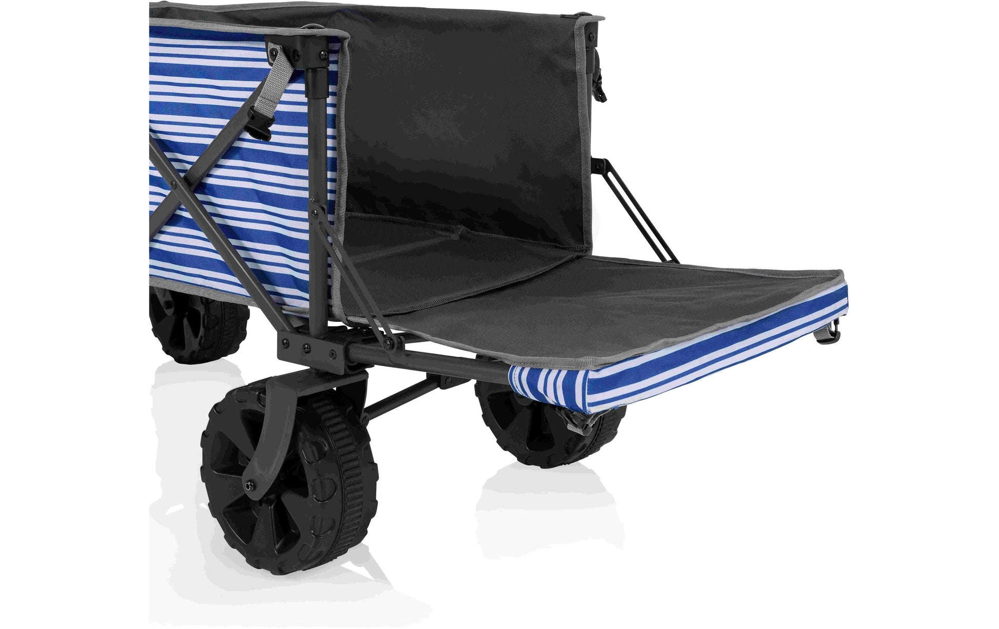 CamPart Travel Faltbarer Trolley Saint-Michel – faltbar, Tragkraft 70 kg – 103 l, 94×49×91 cm – schwarz/blau