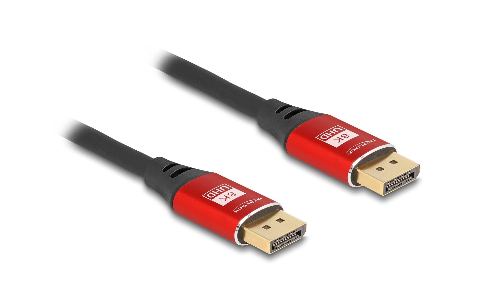 DeLOCK DisplayPort Kabel DP 1.4 8K 60 Hz – 3 m – Rot