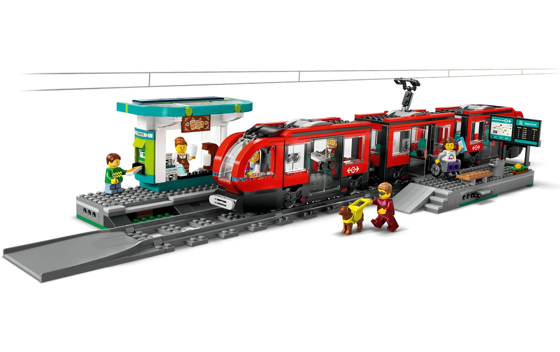 LEGO City Strassenbahn mit Haltestelle – 811-teilig – 5 × 10 × 53 cm – ab 7 J.