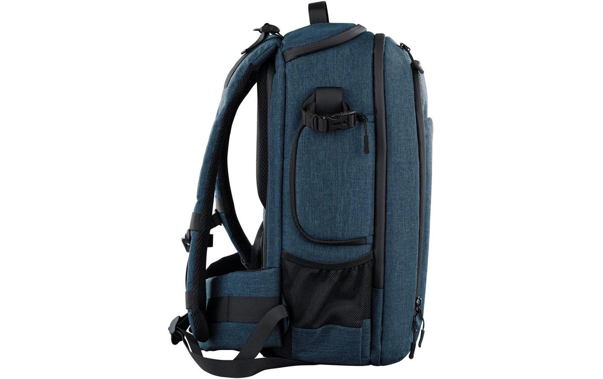 Dörr Prag Pro Fotorucksack – Polyester, 20 l, 3 Objektive, Innenmaße 150 × 290 × 460 mm – für DSLR – Blau