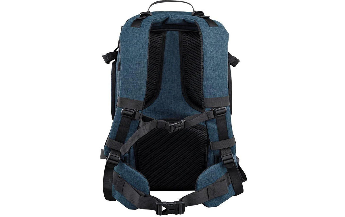 Dörr Prag Pro Fotorucksack – Polyester, 20 l, 3 Objektive, Innenmaße 150 × 290 × 460 mm – für DSLR – Blau