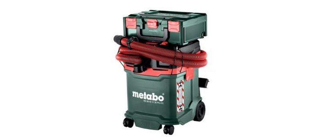 Metabo Absauganlage AS 36-18 H 30 PC-CC – 2-in-1, 2000 mAh, 30 l, Akkubetrieb