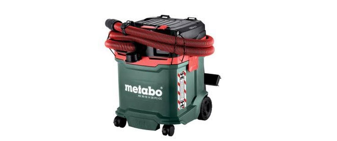 Metabo Absauganlage AS 36-18 H 30 PC-CC – 2-in-1, 2000 mAh, 30 l, Akkubetrieb