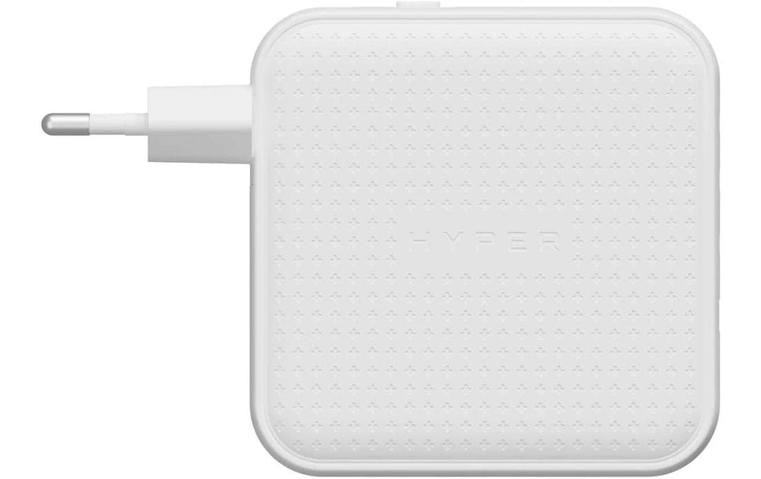 HYPER Ladegerät – 100 W, 3× USB-C + 1× USB-A, PD, PPS, QC, GaN – für Laptop, Smartphone, Tablets