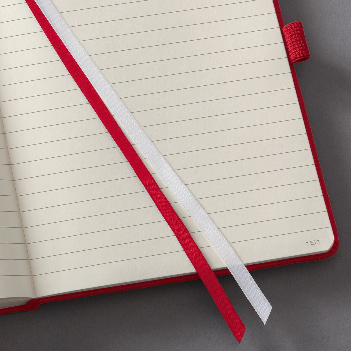 Sigel Notizbuch A4, liniert, Fadenheftung, 194 Seiten, 80 g/m² – rot