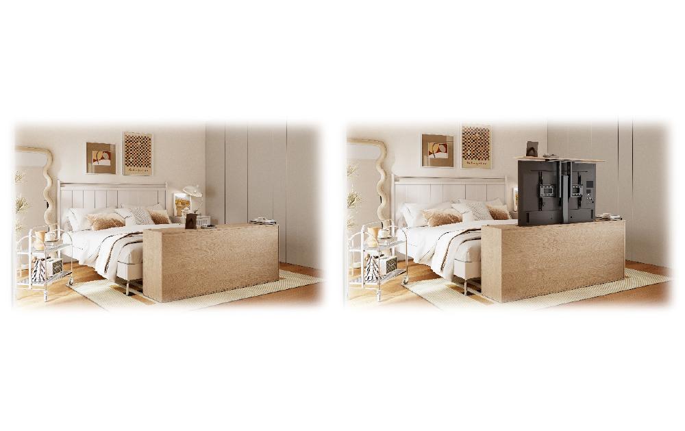 myWall HP 63-1 – Motorisierter Displayständer für 37–65", VESA 200×200–600×400, bis 60 kg, schwarz