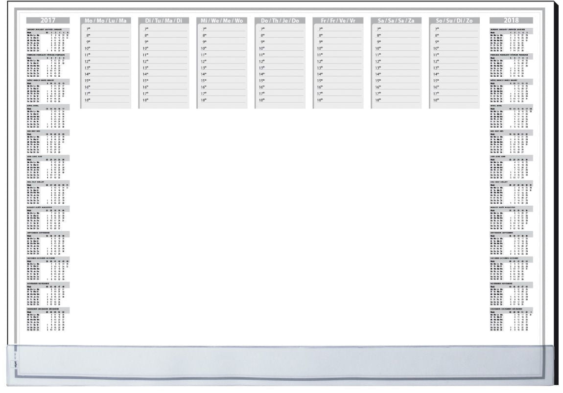 Sigel Schreibunterlage Protect H6366 – 2-Jahres-Kalender, deutsch