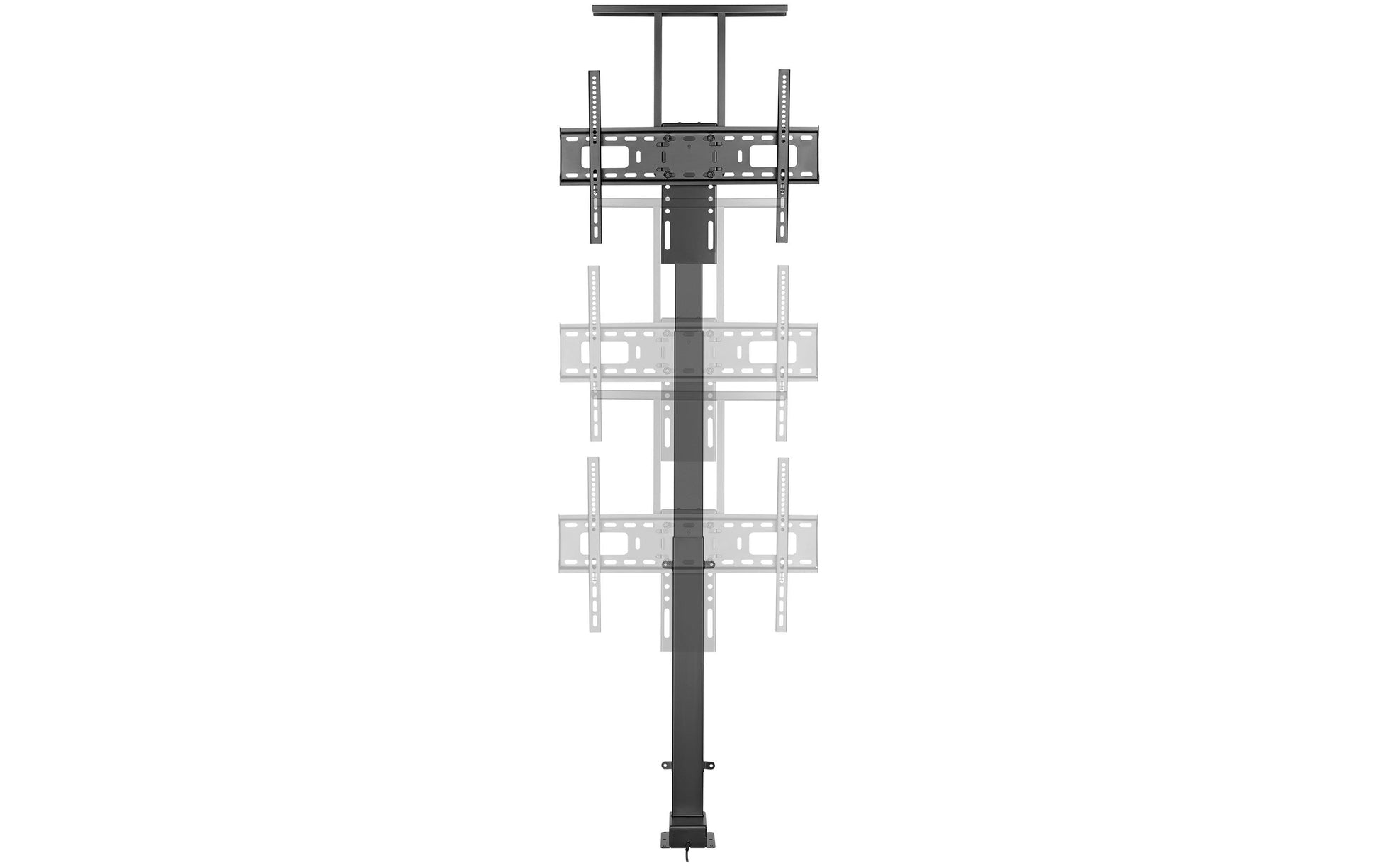 myWall HP 63-2 – Motorisierter Displayständer für 37–80", VESA 200×200–600×400, bis 60 kg, schwarz
