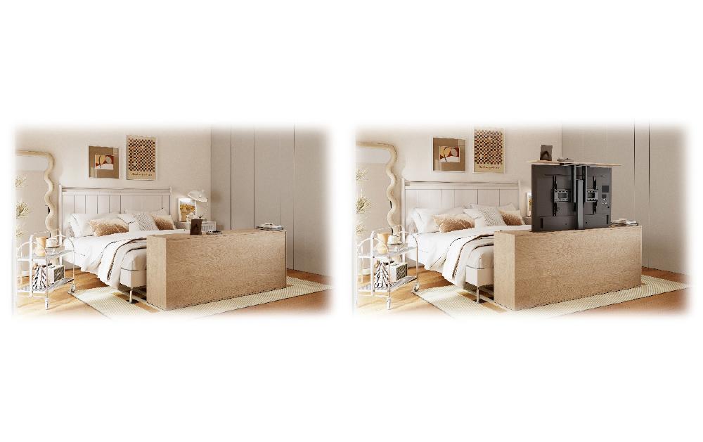 myWall HP 63-2 – Motorisierter Displayständer für 37–80", VESA 200×200–600×400, bis 60 kg, schwarz