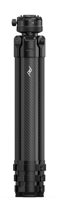 Peak Design Pro Stativ – bis 168,4 cm, Traglast 18,1 kg, 4 Sektionen, 1,9 kg – Schwarz