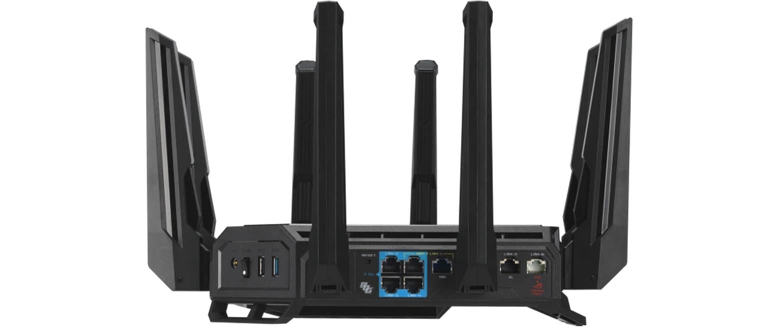 ASUS ROG Rapture GT-BE19000 Tisch-Router – Wi-Fi 7, Ethernet – Netzstrom 110–240 V