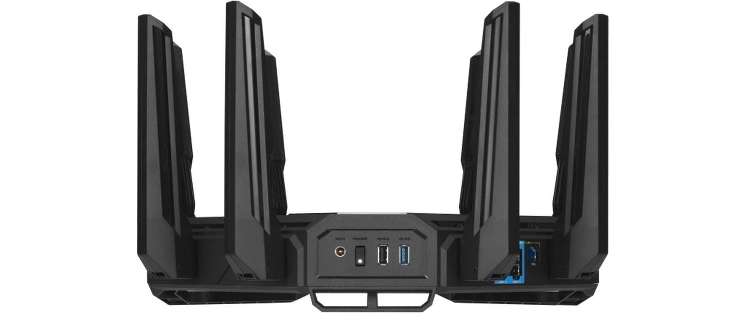 ASUS ROG Rapture GT-BE19000 Tisch-Router – Wi-Fi 7, Ethernet – Netzstrom 110–240 V