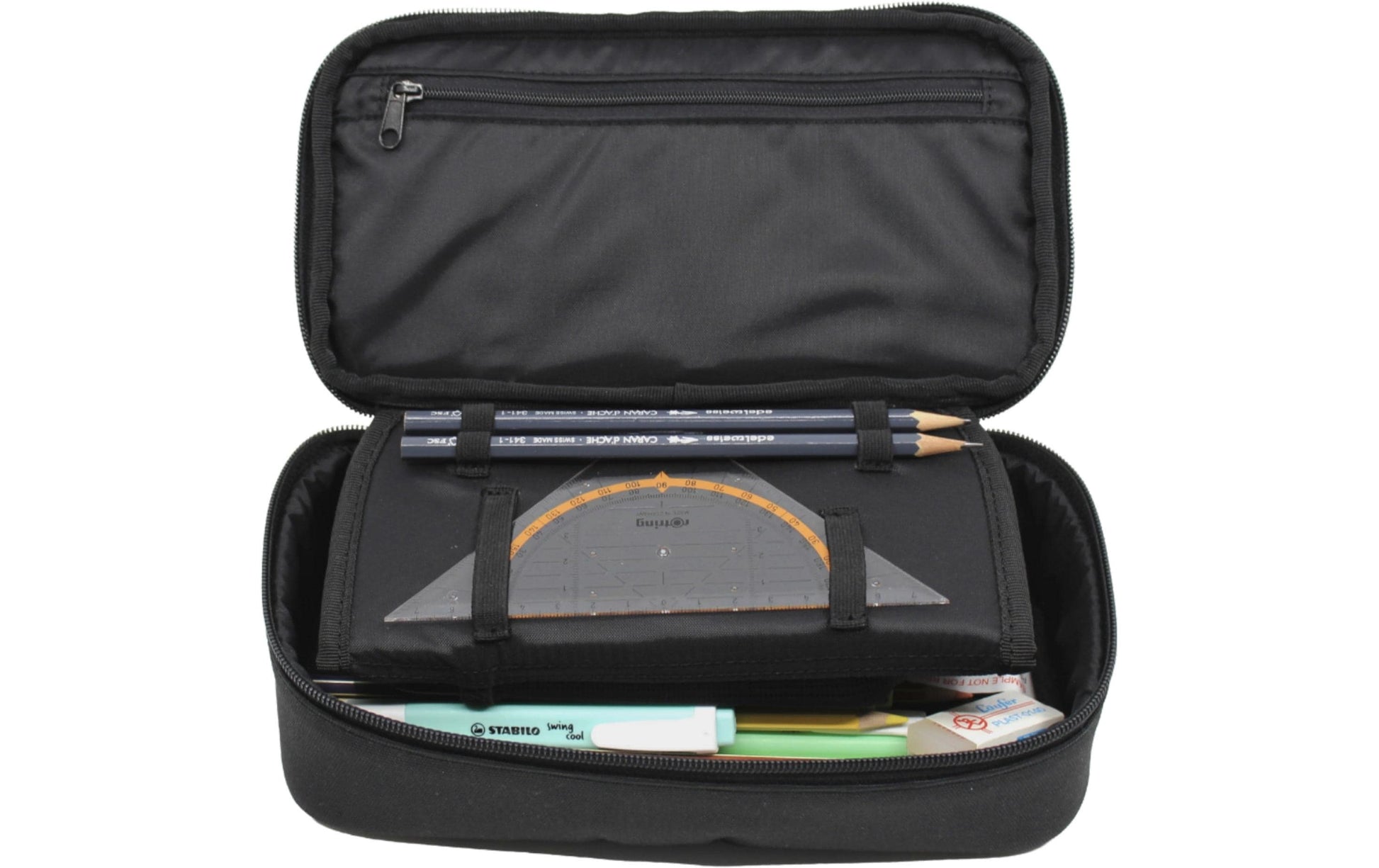 Racoon Etui, leer – schwarz – Polyester – 24 × 8 × 13 cm
