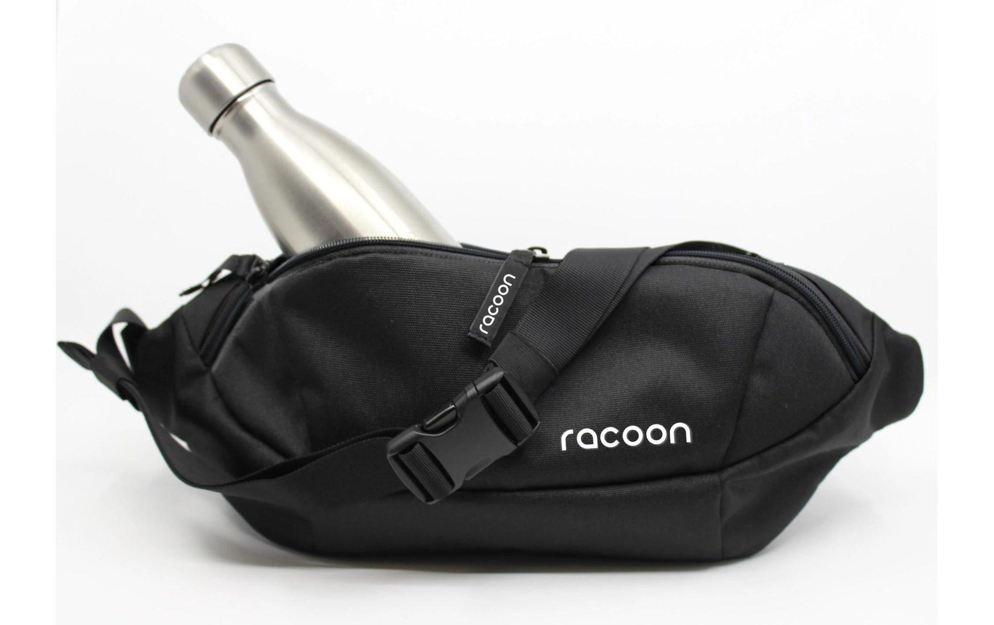 Racoon – Schultertasche – wasserabweisend, verstellbarer Schulterriemen – 2,8 l – schwarz