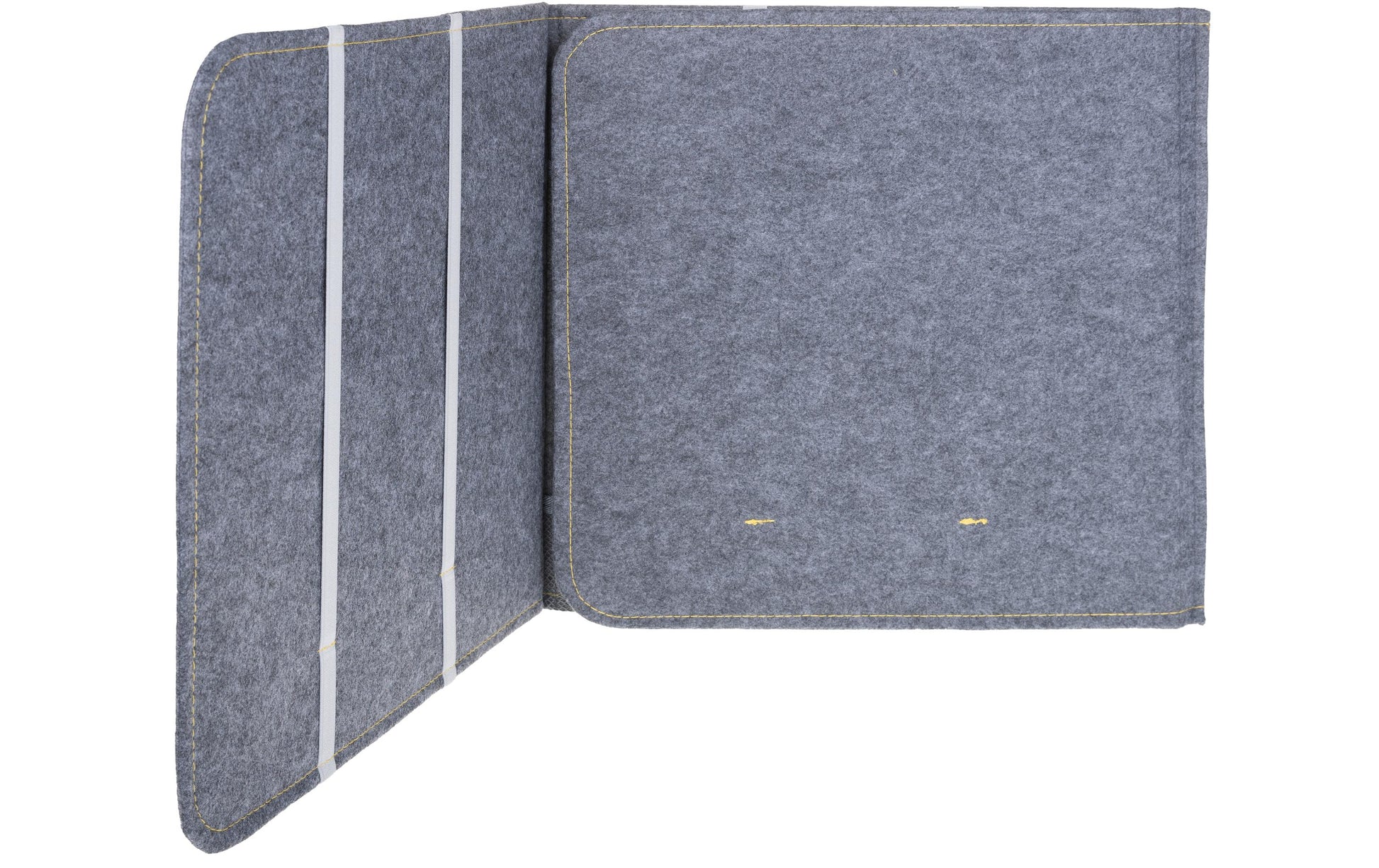 FTM Tischtrennwand – 1'210 × 390 mm, Filz, Grau