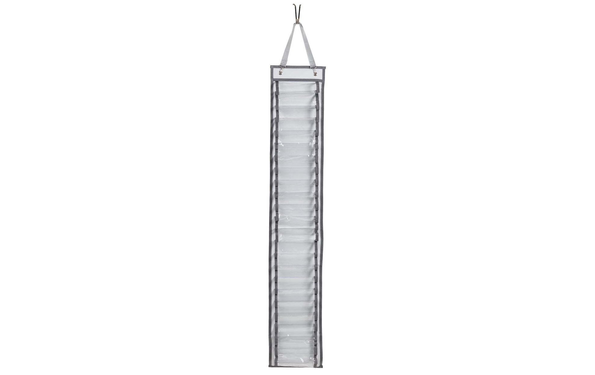 FTM F02433 Wandhalterung 24 Fächer, mit Haken – einfarbig – 220 × 1'260 mm