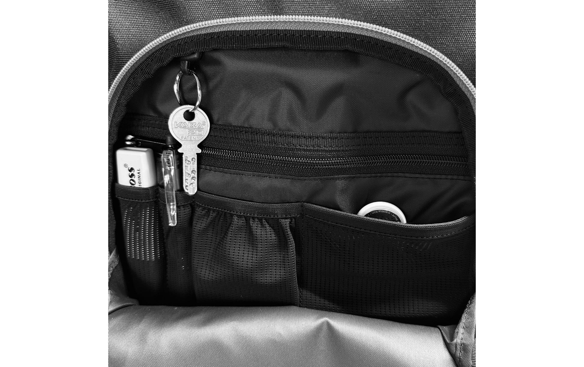 Racoon – Schulrucksack Everyday – Schwarz – 33 × 48 × 20 cm – Recyceltes PET
