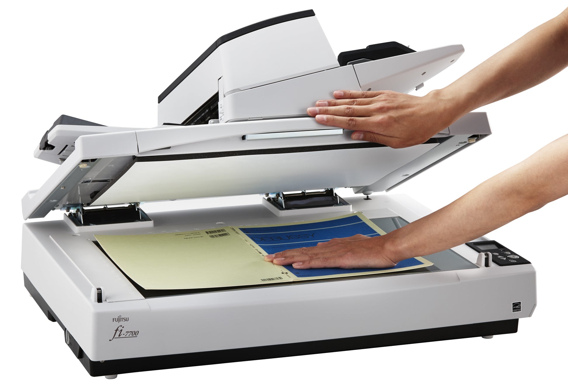 Ricoh FI-7700 – Flachbettscanner mit ADF, A3, Duplex, 100 Seiten pro Minute, 600 dpi, ADF 300 Blatt, USB