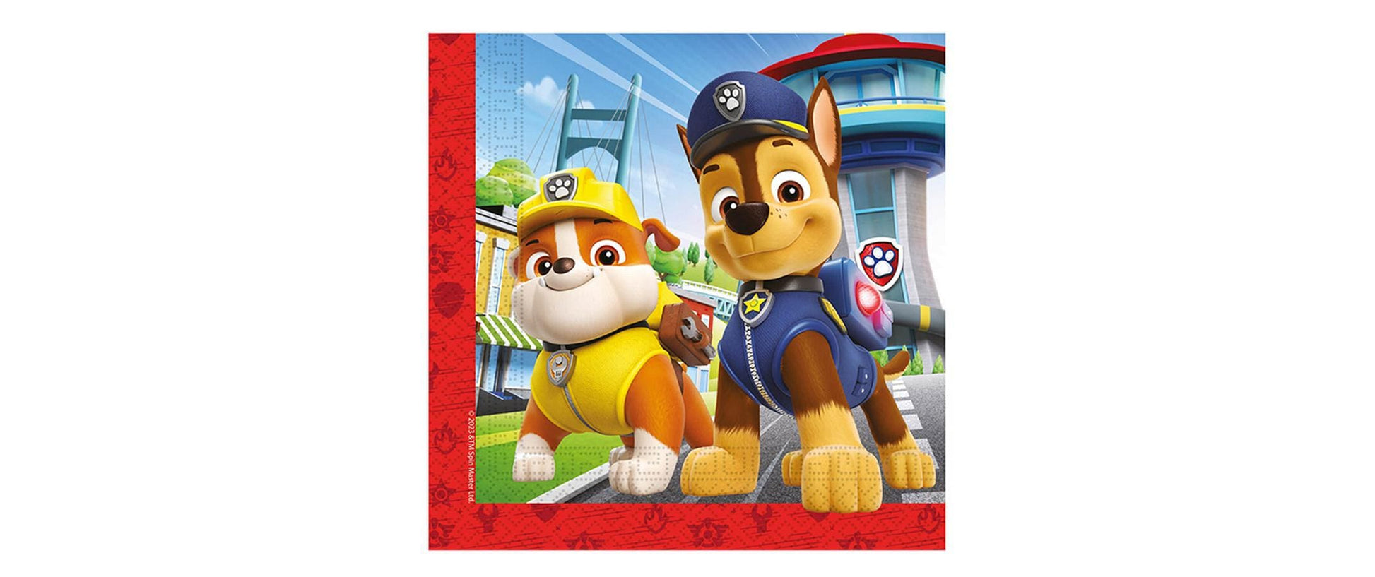 We fiesta party Fiesta Servietten Paw Patrol – 33 × 33 cm, 2-lagig – 20 Stück