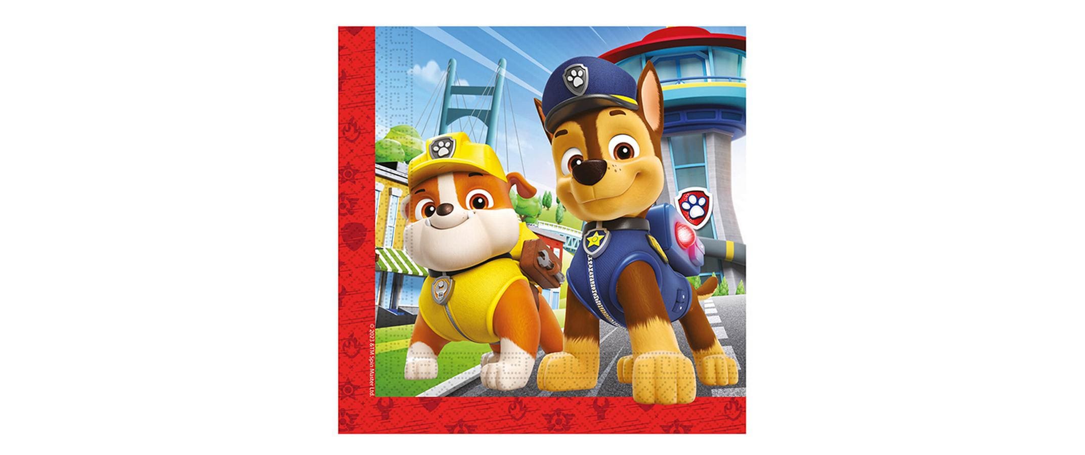 We fiesta party Fiesta Servietten Paw Patrol – 33 × 33 cm, 2-lagig – 20 Stück