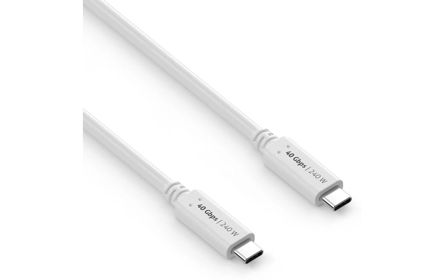 PureLink USB-Kabel, USB-C zu USB-C, 0,5 m, USB4, Lade-/Datenkabel