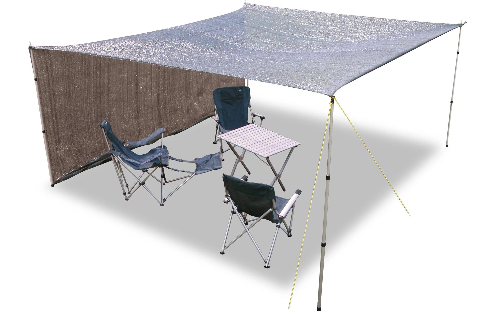 Eurotrail Schattentuch – 600 × 400 cm, Schwarz, Polyester