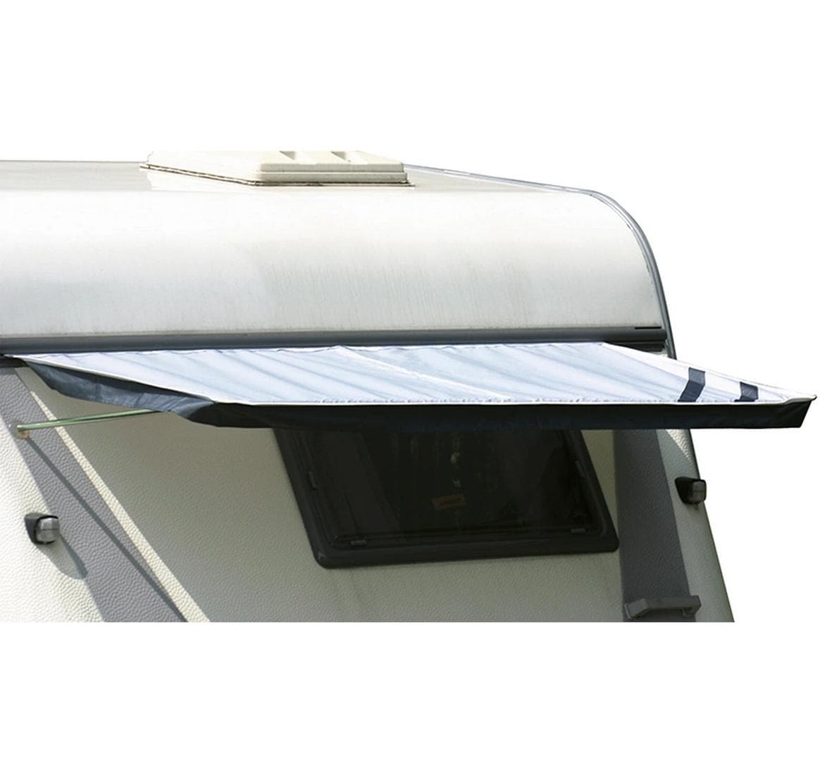 Eurotrail Wohnwagen-Fensterabdeckung – mit UV-Schutz – für Wohnwagen, Wohnmobil, Bus – 190 × 90 cm – Grau