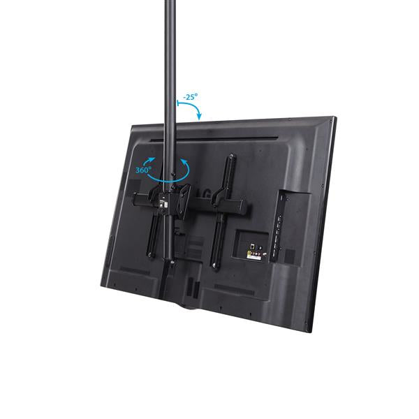 StarTech.com Deckenhalterung – 37–75" – VESA 200×200–600×400 – bis 50 kg, Teleskopmast – Schwarz