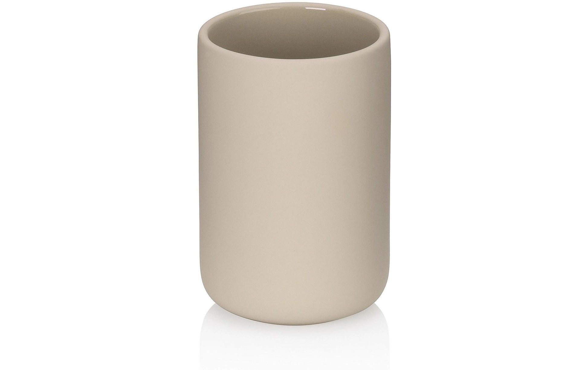 Kela Zahnputzbecher – Keramik, matt, Ø8×11,5 cm, Beige