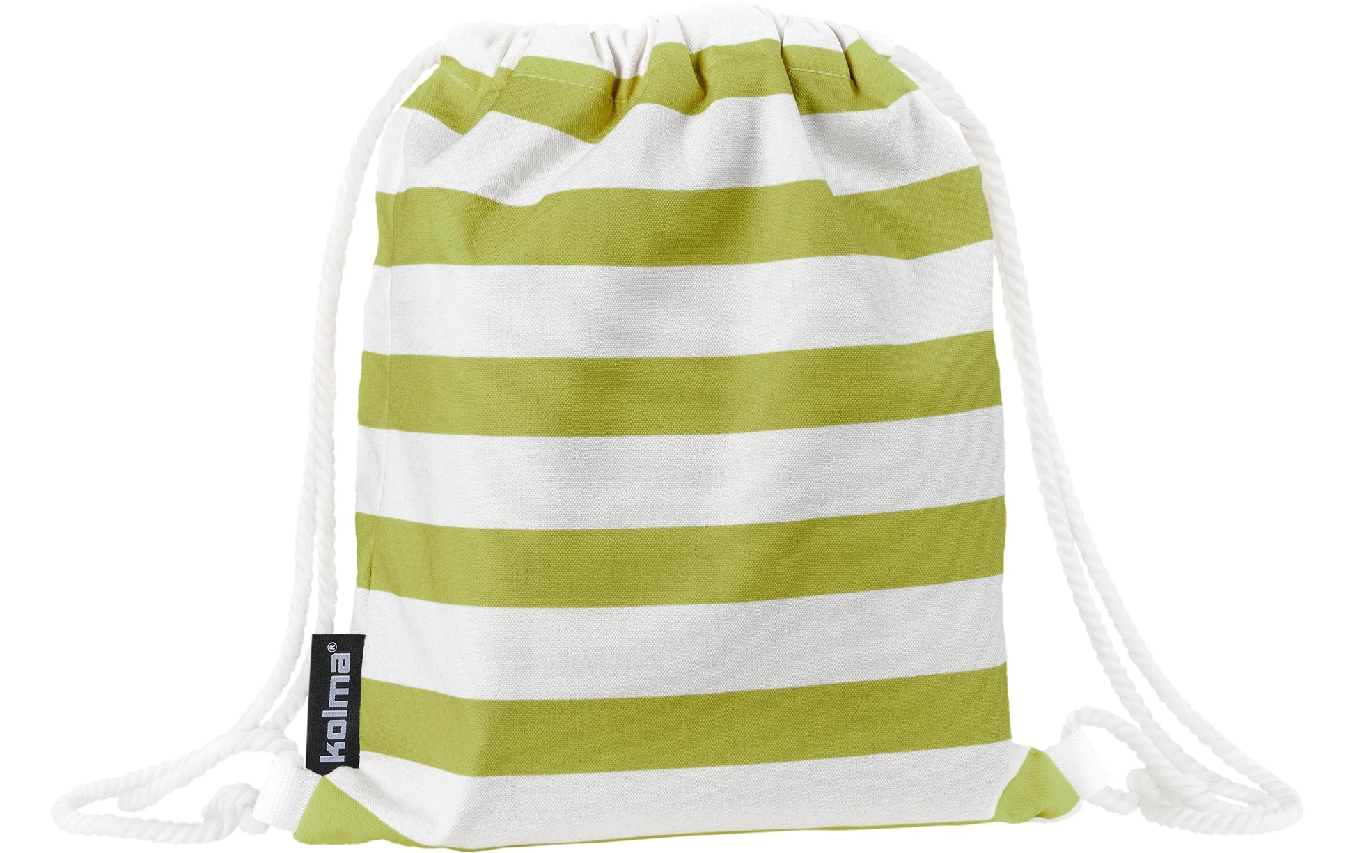 Kolma Luftmatratze Stripy – 188 × 78,5 cm – olive, weiss – Polyester/PVC – 1 Stk.