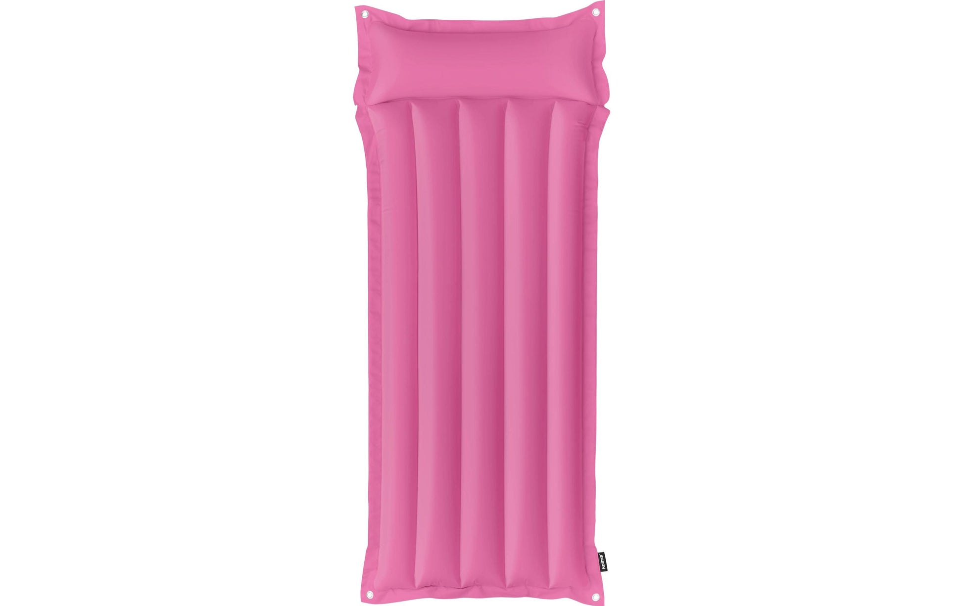 Kolma Luftmatratze – mit Kissen, Sicherheitsventil, faltbar – 188 × 78,5 cm – pink – Polyester/PVC – 1 Stk.