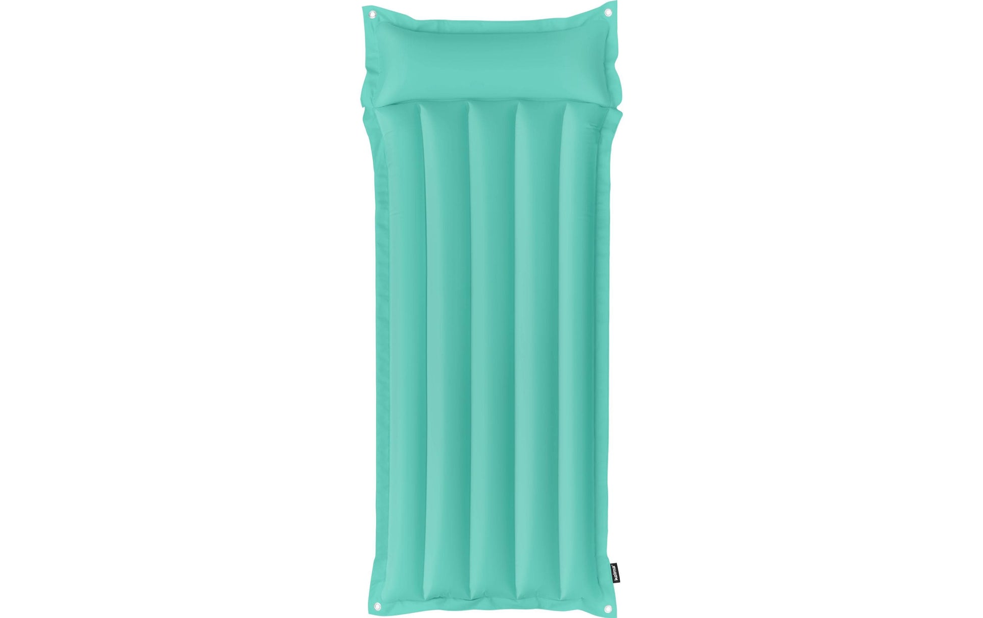 Kolma Luftmatratze – mit integriertem Kissen, Sicherheitsventil, faltbar – 78,5 × 188 cm – türkis – 1 Stk.