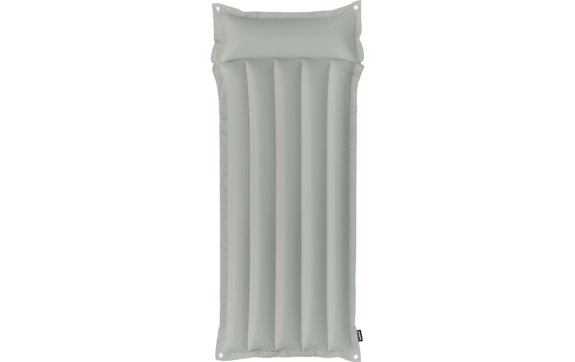 Kolma Luftmatratze – mit integriertem Kissen, Sicherheitsventil – 188 × 78,5 cm – grau – Polyester/PVC