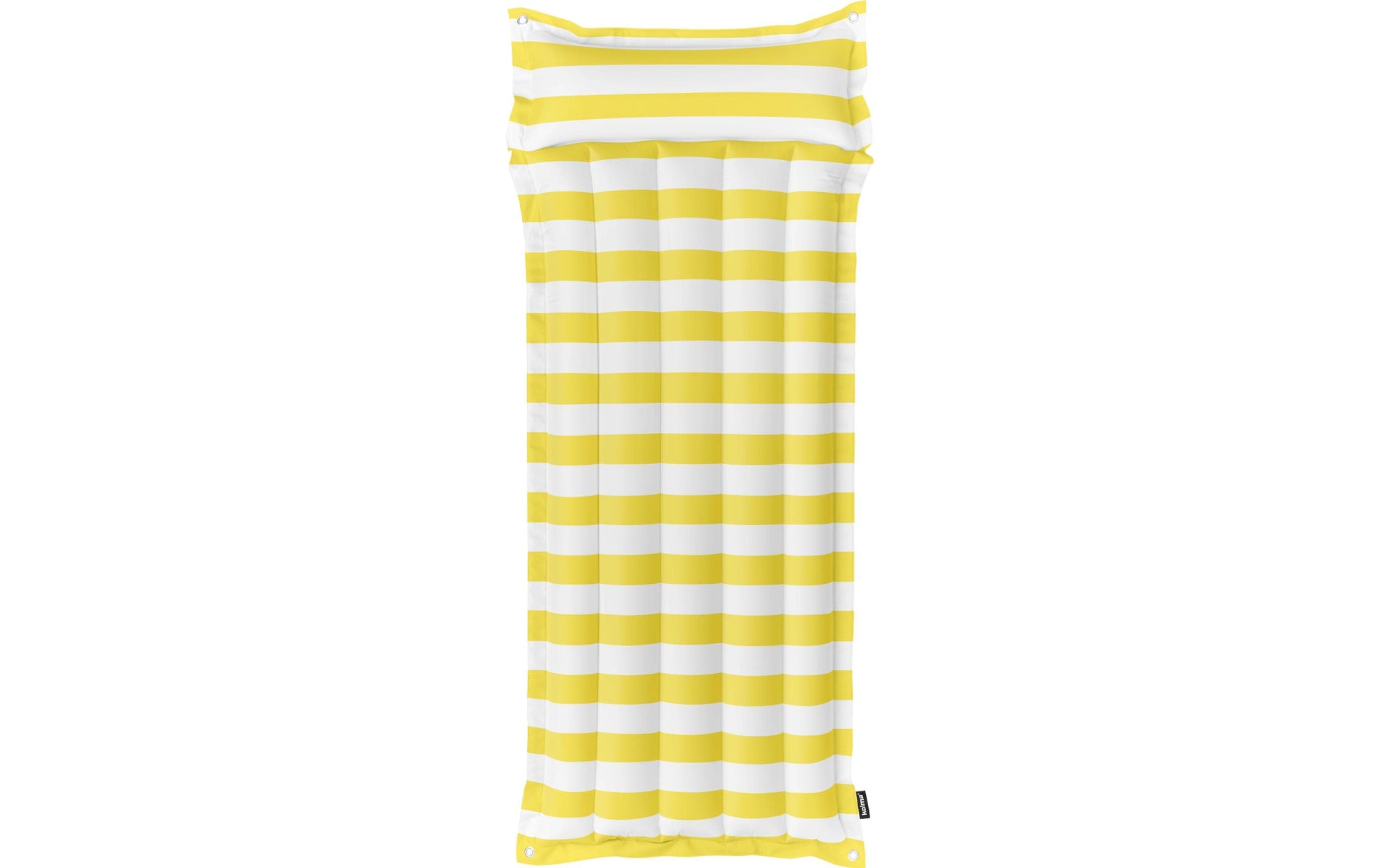 Kolma Luftmatratze – mit integriertem Kissen – 188 × 78,5 cm – Gelb/Weiss – Polyester/PVC