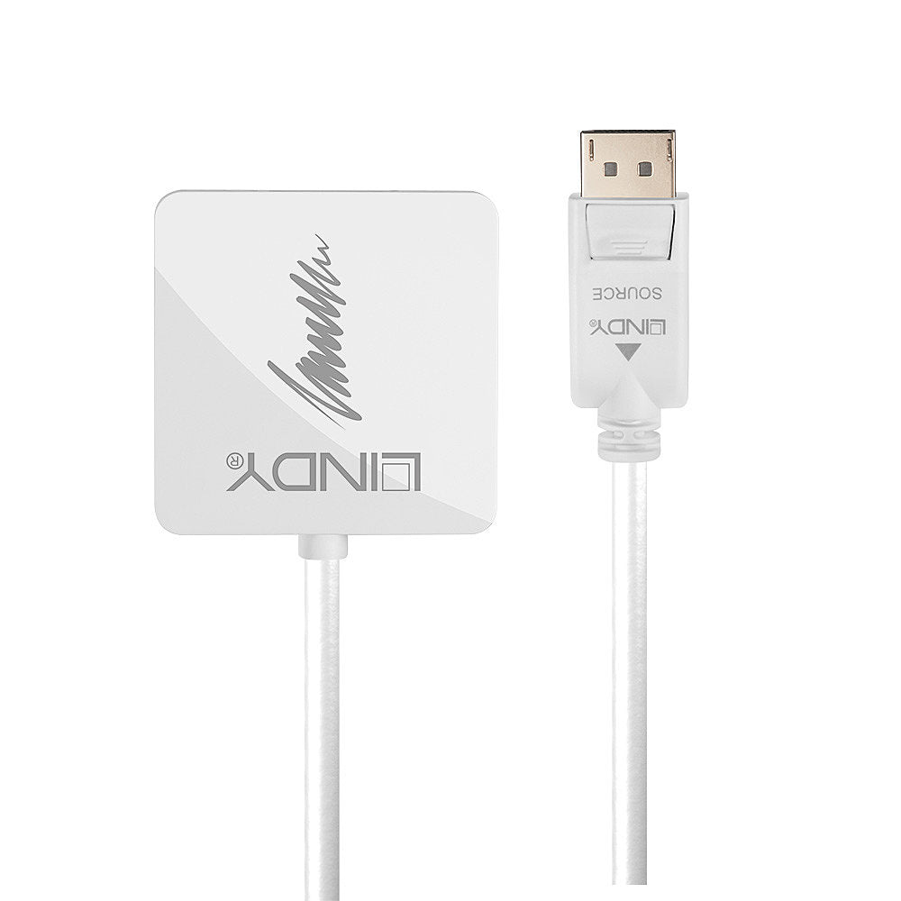 Lindy DisplayPort Multiport-Adapter – HDMI + DVI + VGA, DP 1.2, aktiv