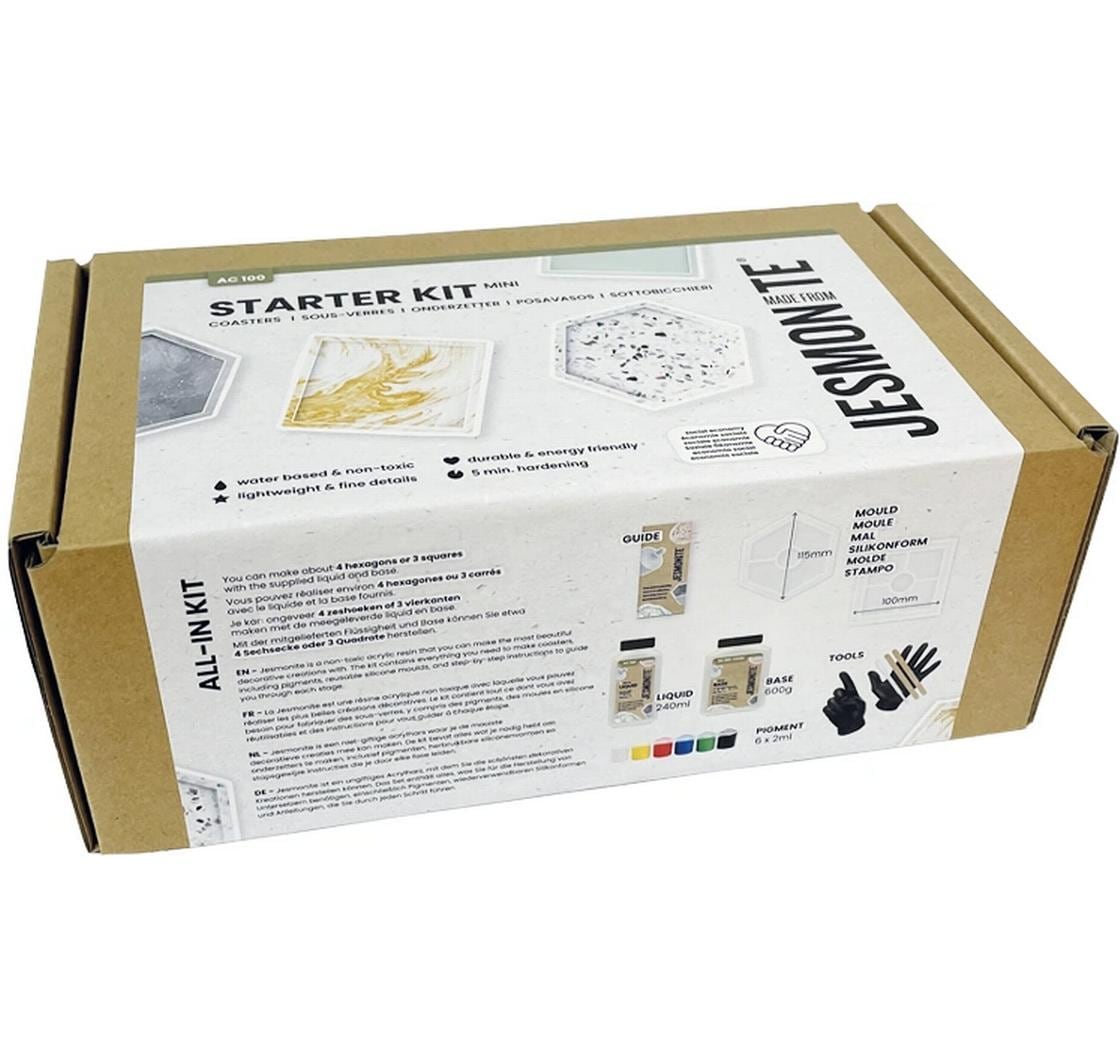 Jesmonite Modellier-Set Schale/Tablet – 100 × 100 mm, 115 × 100 × 15 mm