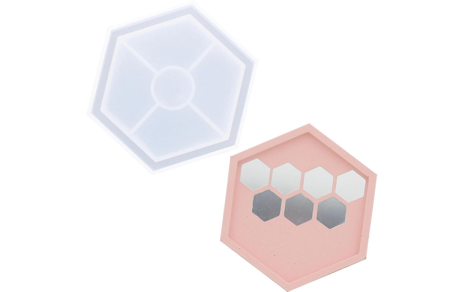 Jesmonite Modellier-Set Schale/Tablet – 100 × 100 mm, 115 × 100 × 15 mm