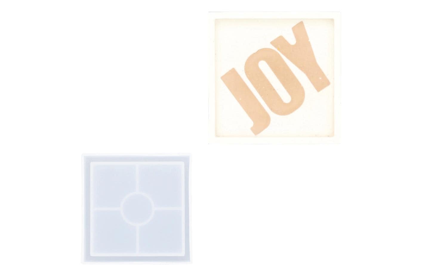 Jesmonite Modellier-Set Schale/Tablet – 100 × 100 mm, 115 × 100 × 15 mm