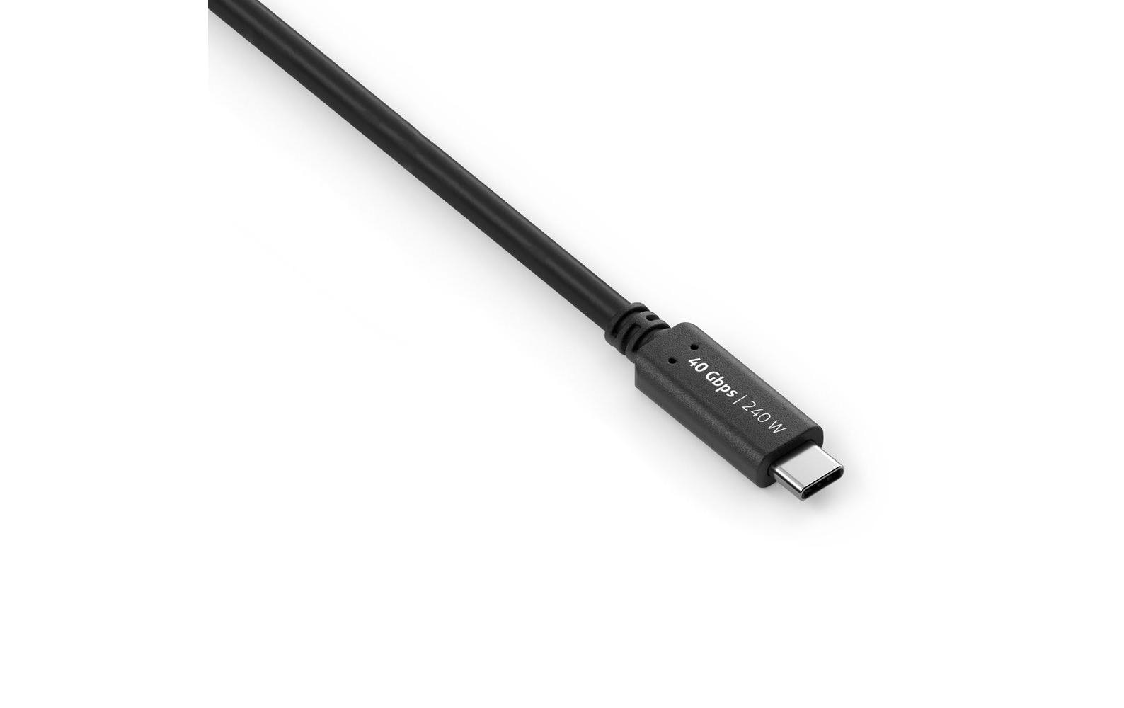 PureLink USB-C auf USB-C Kabel – USB4 40 Gbit/s – 1 m – PD 240 W – DP Alt Mode – Schwarz
