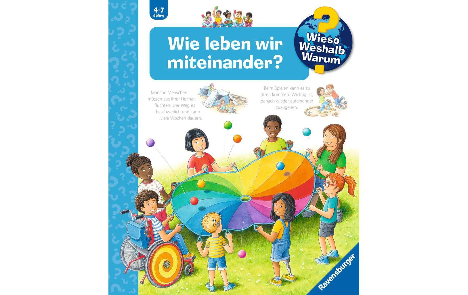 Ravensburger Buch – Wieso? Weshalb? Warum?: Wie leben wir miteinander?, Spiralbindung, 16 Seiten, 4–7 Jahre