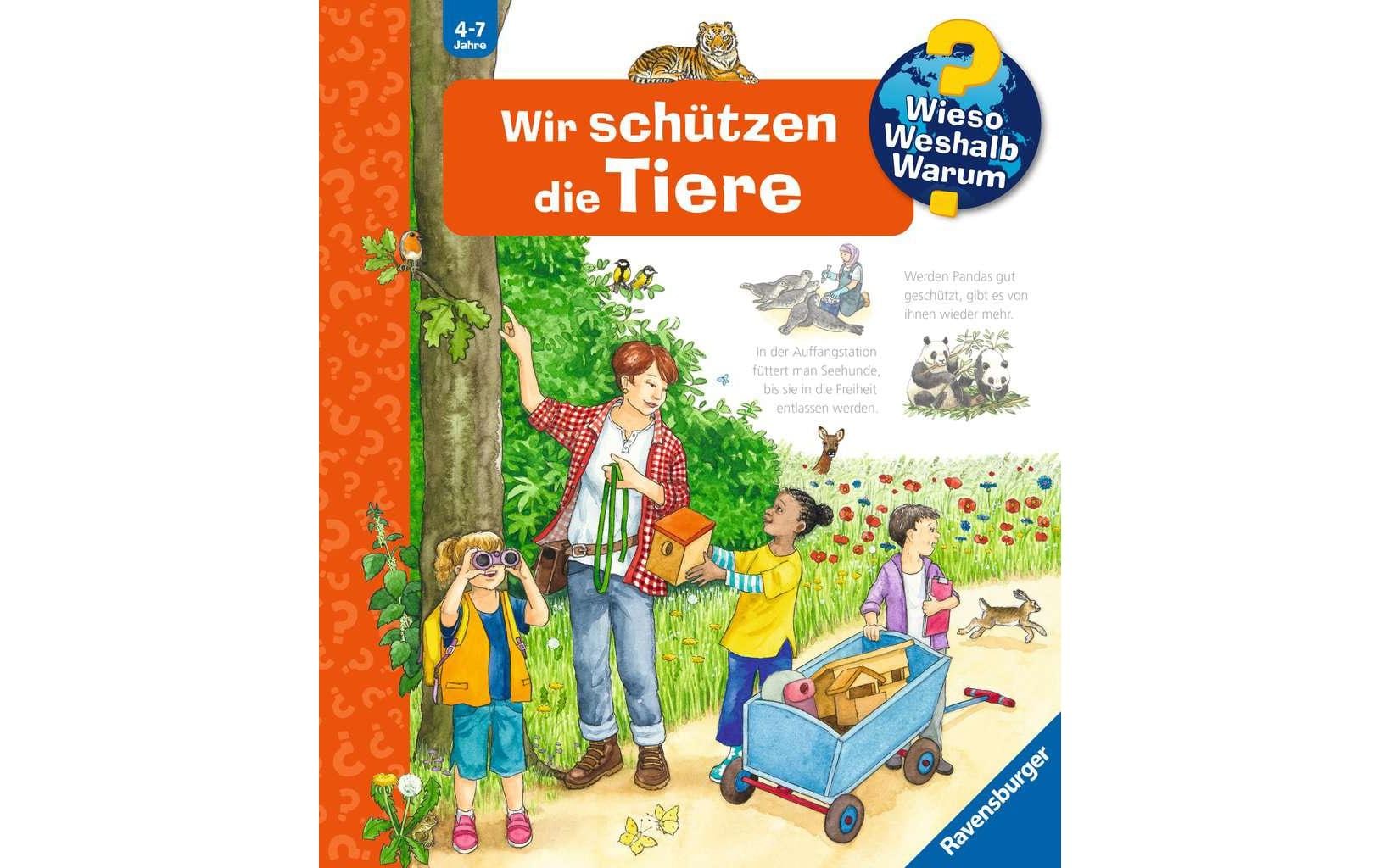 Ravensburger Buch – WWW: Wir schützen die Tiere, Spiralbindung, 16 Seiten, 4–7 Jahre