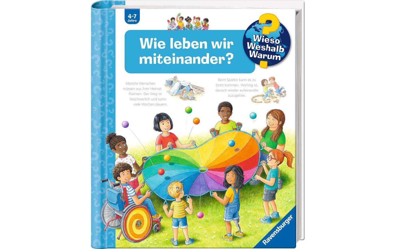 Ravensburger Buch – Wieso? Weshalb? Warum?: Wie leben wir miteinander?, Spiralbindung, 16 Seiten, 4–7 Jahre
